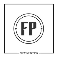 Initial Letter FP Logo Template Design Vector Illustration