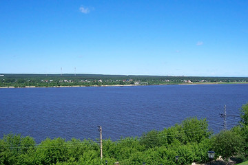 Kama river in Perm