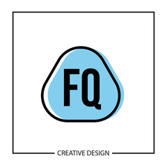Initial Letter FQ Logo Template Design Vector Illustration