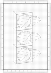 traffic lights Design Architect Blueprint 