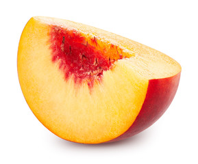 peach fruits isolated