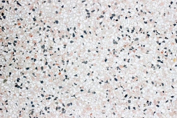 Terrazzo white gray black flooring surface