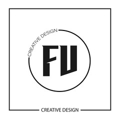 Initial Letter FV Logo Template Design Vector Illustration