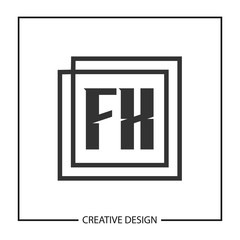 Initial Letter FX Logo Template Design Vector Illustration