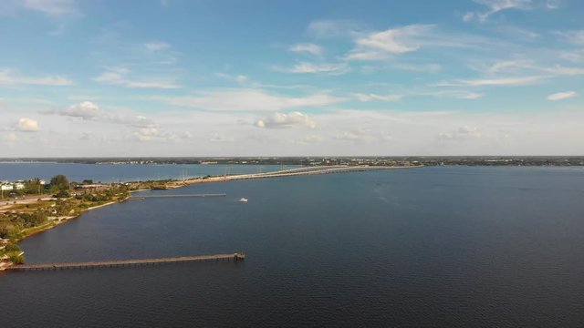 Florida bridge over the bay