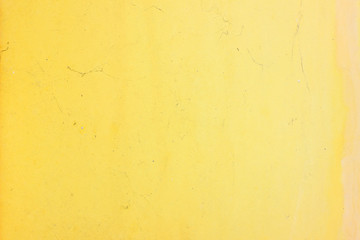 Yellow metal plate discolored pale