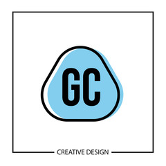 Initial Letter GC Logo Template Design Vector Illustration