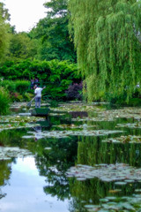 Fototapeta na wymiar Beautiful Garden of Giverny of Monet