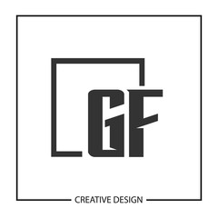 Initial Letter GF Logo Template Design Vector Illustration