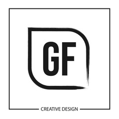 Initial Letter GF Logo Template Design Vector Illustration