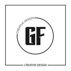 Initial Letter GF Logo Template Design Vector Illustration