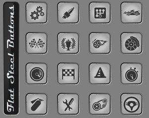Racing icon set