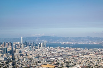Fototapeta premium San Francisco twin peaks view
