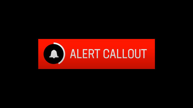 Alert Button Callout
