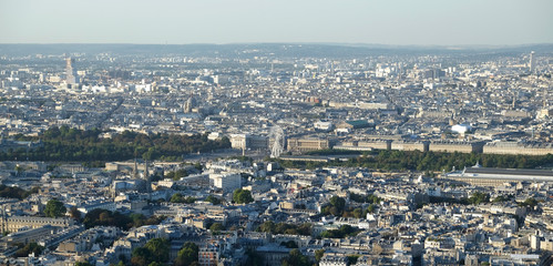 Naklejka premium View over Paris from Tower Montparnasse