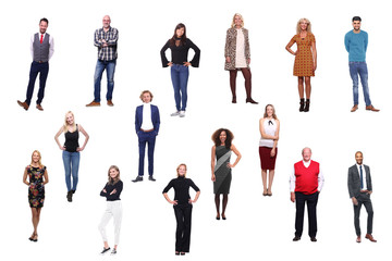 Fototapeta premium Group of people in a row