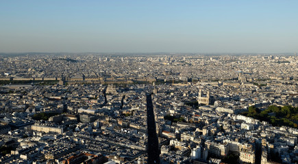 View over Paris from Tower Montparnasse
