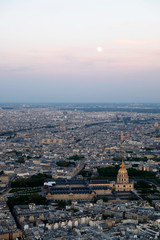 View over Paris from Tower Montparnasse