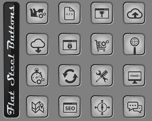 SEO and development simply icons