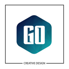 Initial Letter GO Logo Template Design Vector Illustration