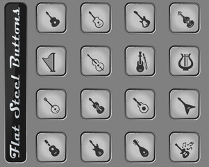 string instruments icon set