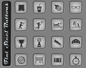 Volleyball simply icons