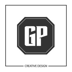 Initial Letter GP Logo Template Design Vector Illustration