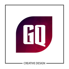 Initial Letter GQ Logo Template Design Vector Illustration