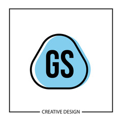 Initial Letter GS Logo Template Design Vector Illustration