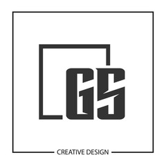 Initial Letter GS Logo Template Design Vector Illustration