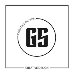 Initial Letter GS Logo Template Design Vector Illustration