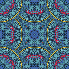 abstract ethnic vintage seamless pattern tribal background