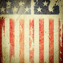 Grunge USA Flag background