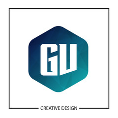 Initial Letter GV Logo Template Design Vector Illustration