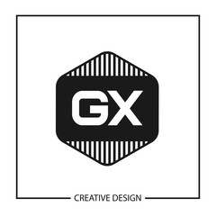 Initial Letter GX Logo Template Design Vector Illustration