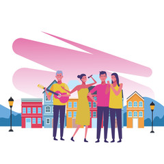 friends group cartoon