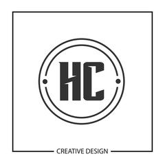 Obraz premium Initial Letter HC Logo Template Design Vector Illustration