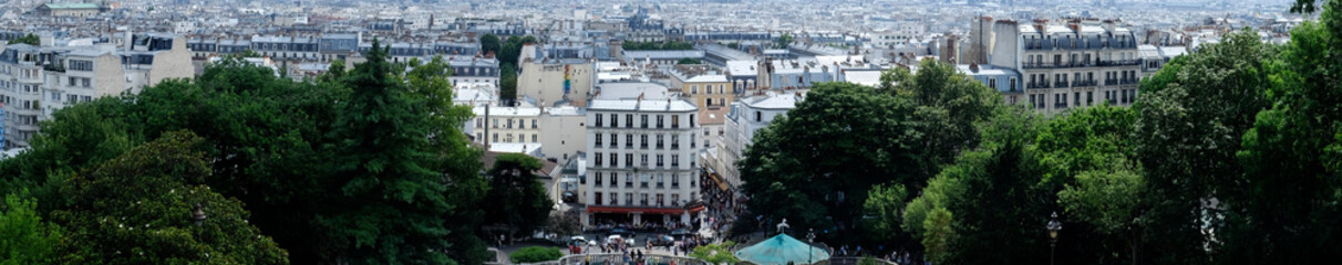 Panorama of View of Sacre Coeur