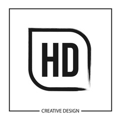 Obraz premium Initial Letter HD Logo Template Design Vector Illustration