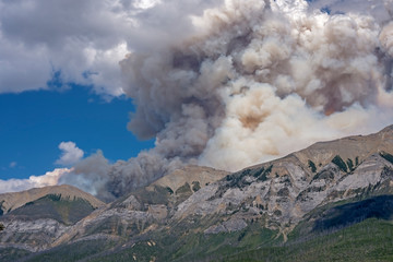 Forest Fire Smoke over Mount Shanks