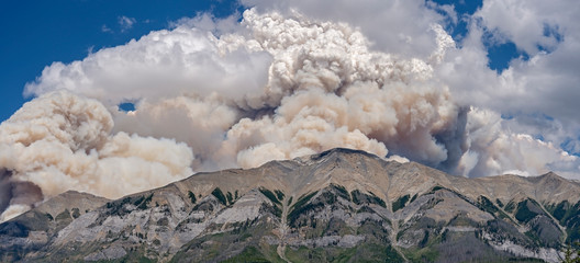 Forest Fire Smoke over Mount Shanks