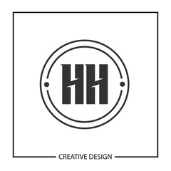 Initial Letter HH Logo Template Design Vector Illustration