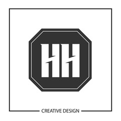 Initial Letter HH Logo Template Design Vector Illustration