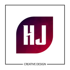 Initial Letter HJ Logo Template Design Vector Illustration