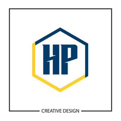 Obraz premium Initial Letter HP Logo template Design Vector Illustration