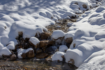 Rocky Mountains Winter Fall