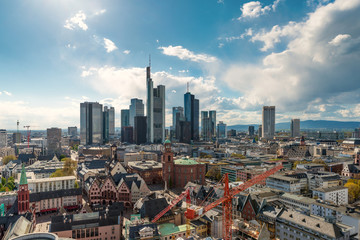 Fototapeta na wymiar Frankfurt am Main. Image of Frankfurt am Main skyline in Germany.