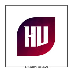 Initial Letter HV Logo template Design Vector Illustration