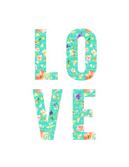 Motivational Quotes Wall Art with Watercolor Flowers