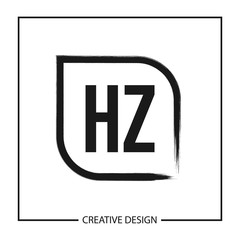 Initial Letter HZ Logo template Design Vector Illustration